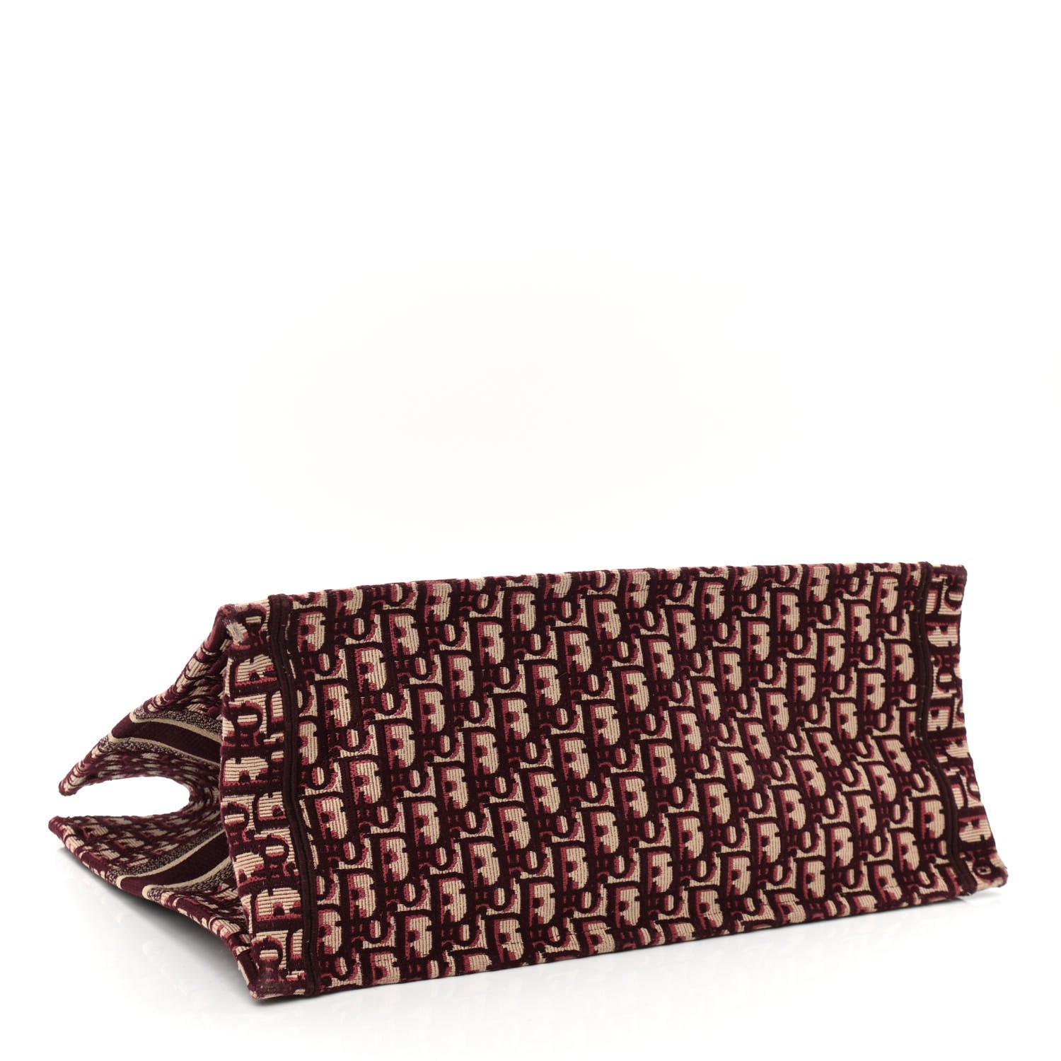 Christian Dior Oblique Large Book Tote Burgundy Multicolor 3 of 10