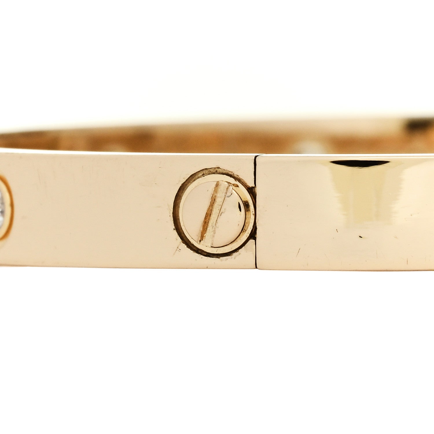 Cartier 18K Yellow Gold 10 Diamond LOVE Bracelet 17 3 of 8