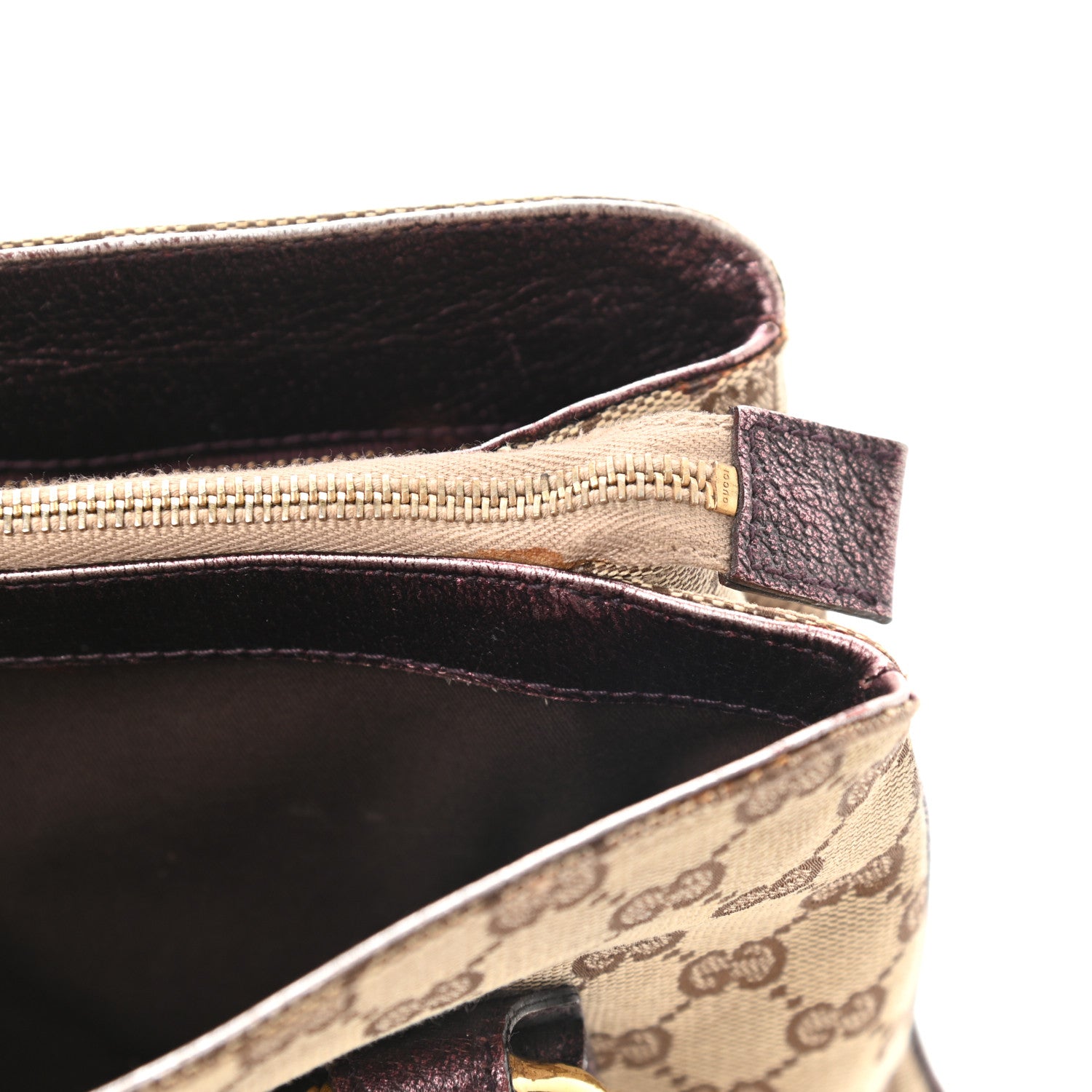 Gucci Monogram Small Bamboo Tote Bronze 12 of 12