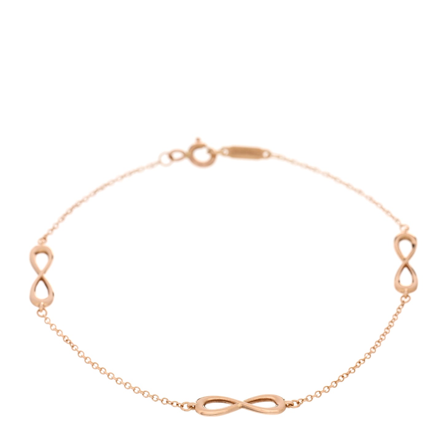 18K Rose Gold Infinity Endless Bracelet