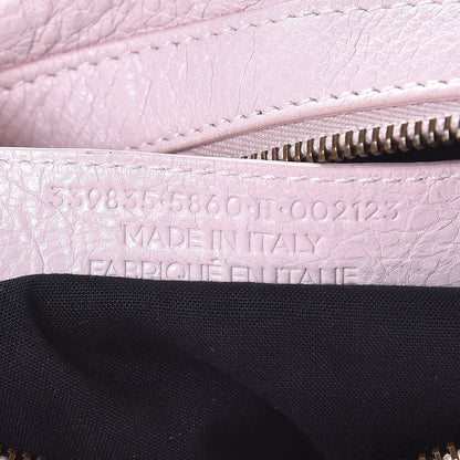 Balenciaga Agneau Classic Hardware Zip Traveler Backpack Rose Poudre Rose Petunia 8 of 16