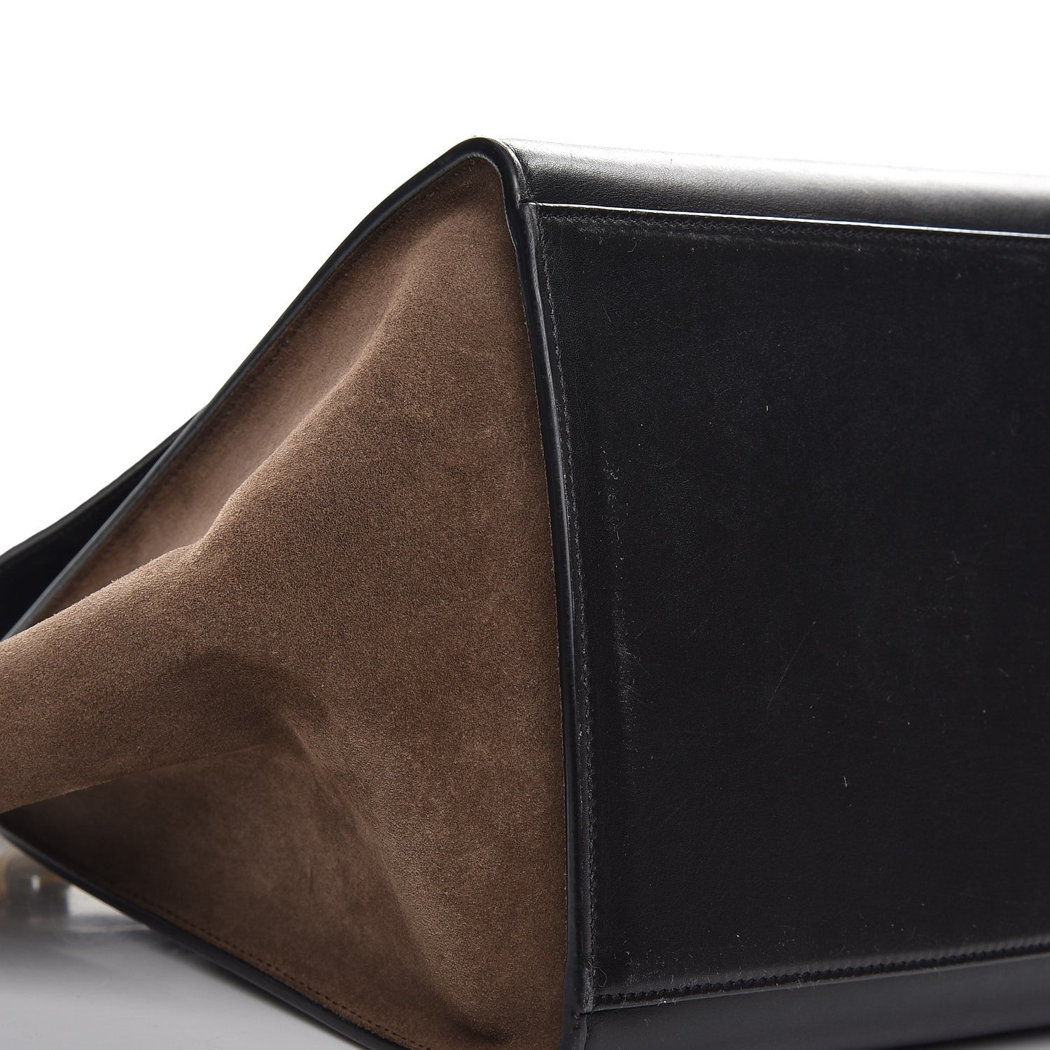 Celine Python Suede Medium Trapeze Midnight 7 of 11