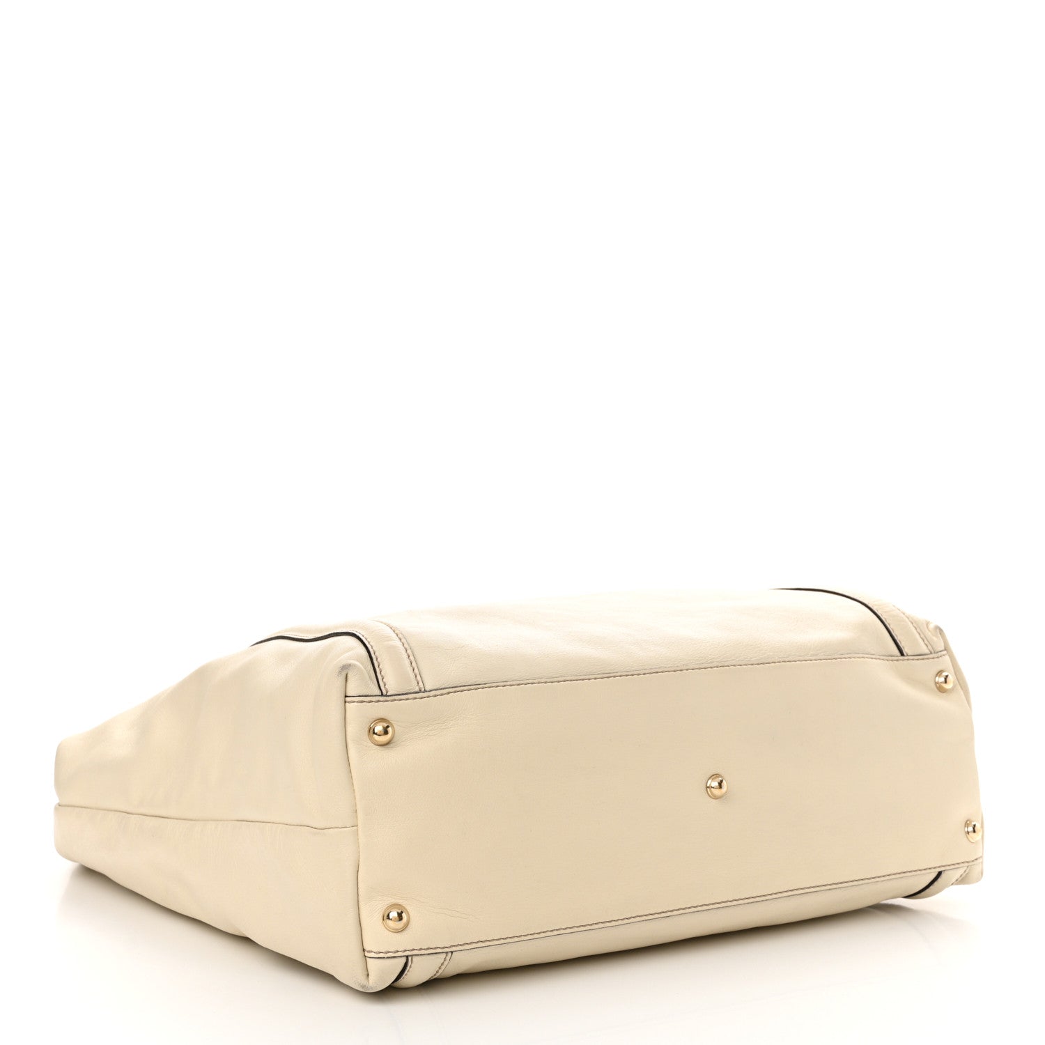 Gucci Calfskin Large Britt Shoulder Bag Ivory 4 of 15