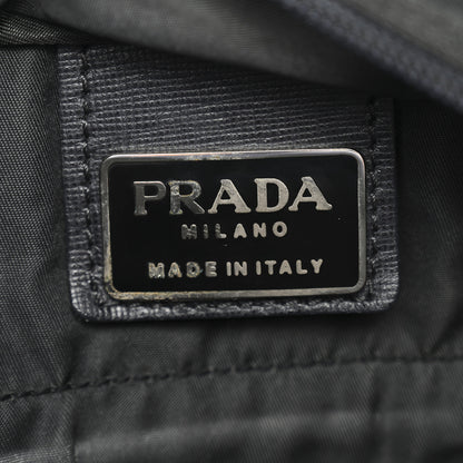 Prada Tessuto Nylon Triangle Tote Mimetico Black 6 of 13