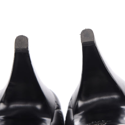 Chanel Lambskin Quilted Cap Toe Pumps 37.5 Black 15 of 16