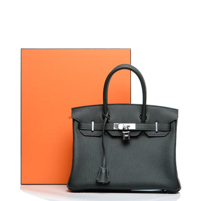 Hermes Togo Birkin 30 Vert Fonce 33 of 33