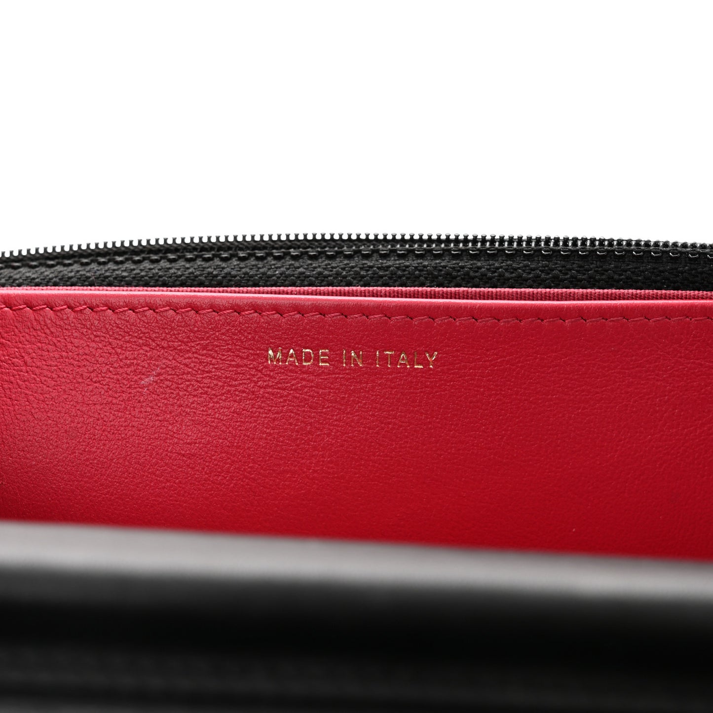 Calfskin Quilted Small Enchained Flap Black