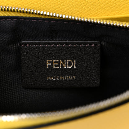 Fendi Vitello Cruise F is Fendi Bi-Color FF 1974 Embossed Medium Envelope Wallet On Chain Maya Black Sunflower 6 of 18