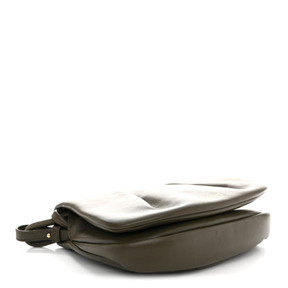 Loewe Shiny Nappa Calfskin Paseo Satchel Dark Khaki 4 of 10