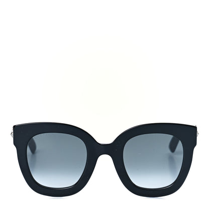 Gucci Acetate Crystal Star Round Frame Sunglasses GG0208S Black 5 of 8