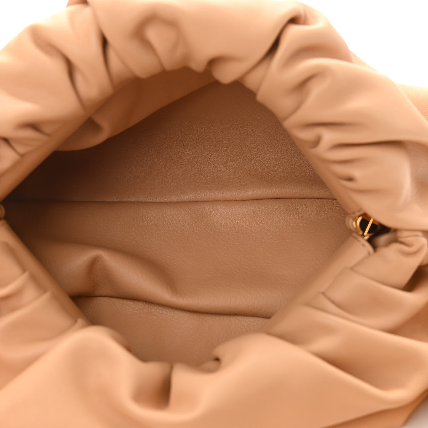 Bottega Veneta Calfskin The Pouch Chain Almond 4 of 9