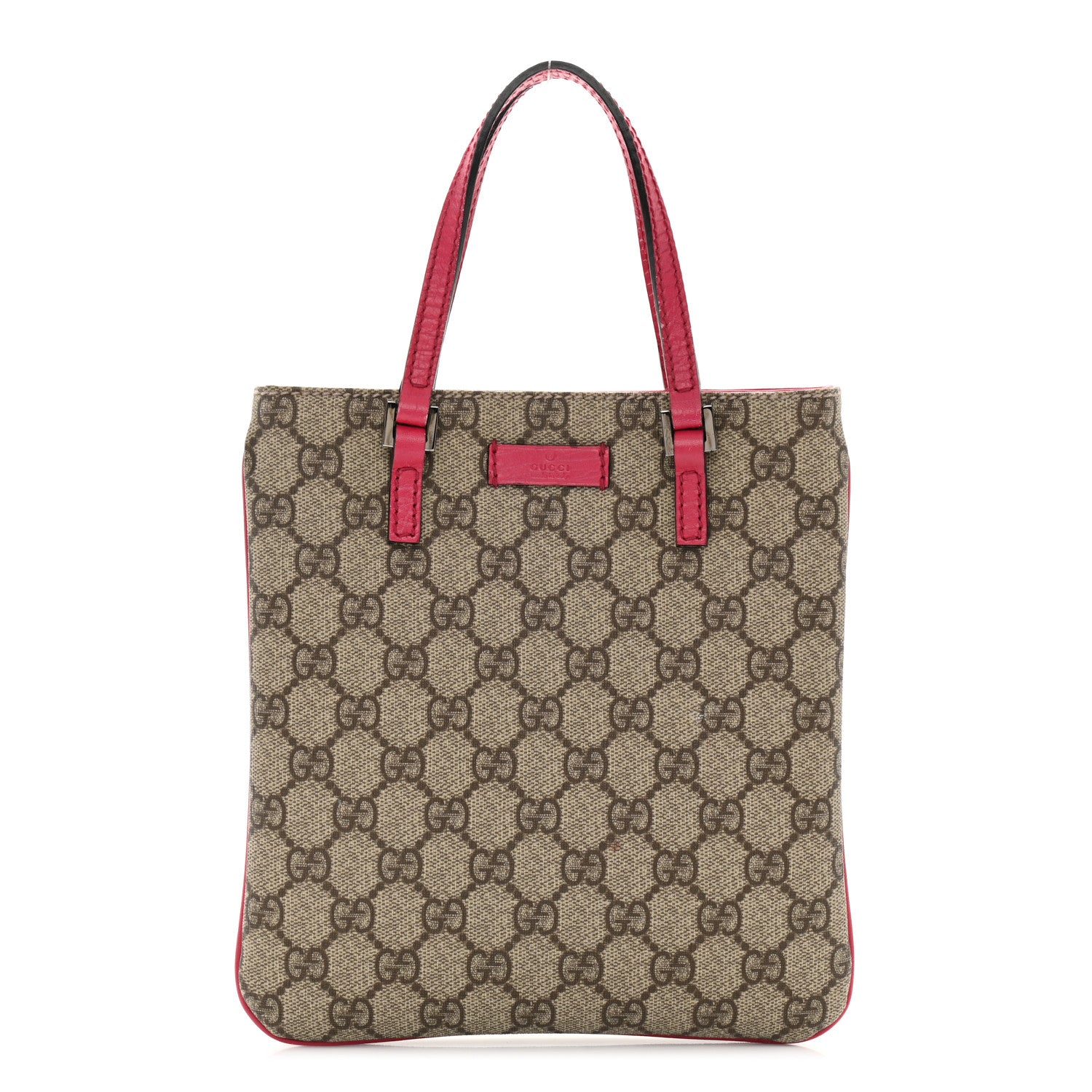 Gucci GG Supreme Monogram Mini Vertical Tote Pink 1 of 13