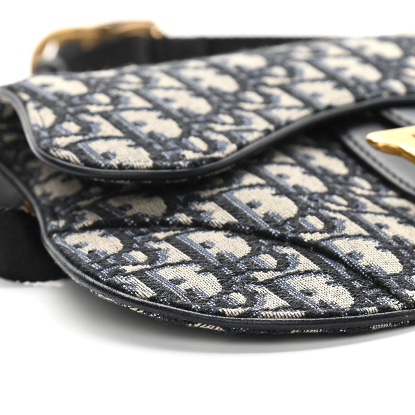 Oblique Saddle Belt Pouch Blue