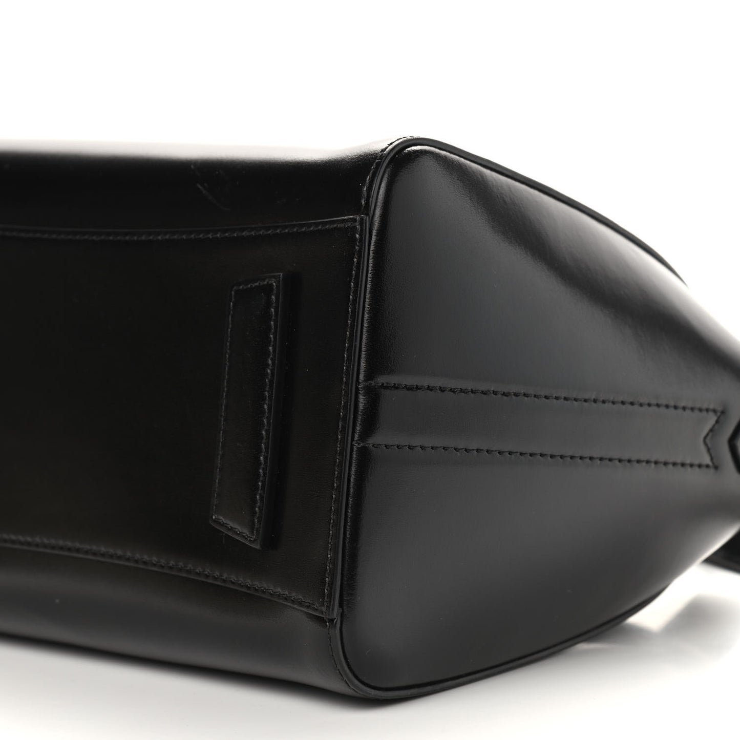 Shiny Lord Calfskin Small Antigona Black