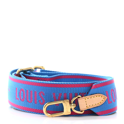 Louis Vuitton Nylon Bandouliere Shoulder Strap Blue Magenta 1 of 5