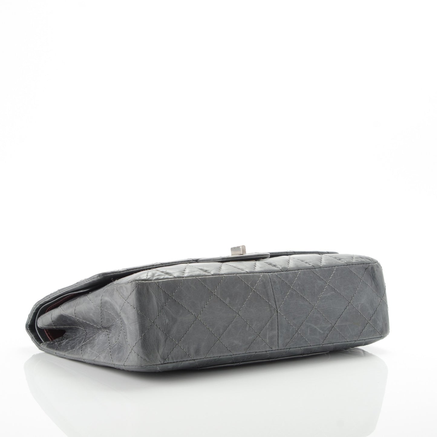 Aged Calfskin Quilted 50th Anniversary 2.55 Reissue 227 Flap Grey
