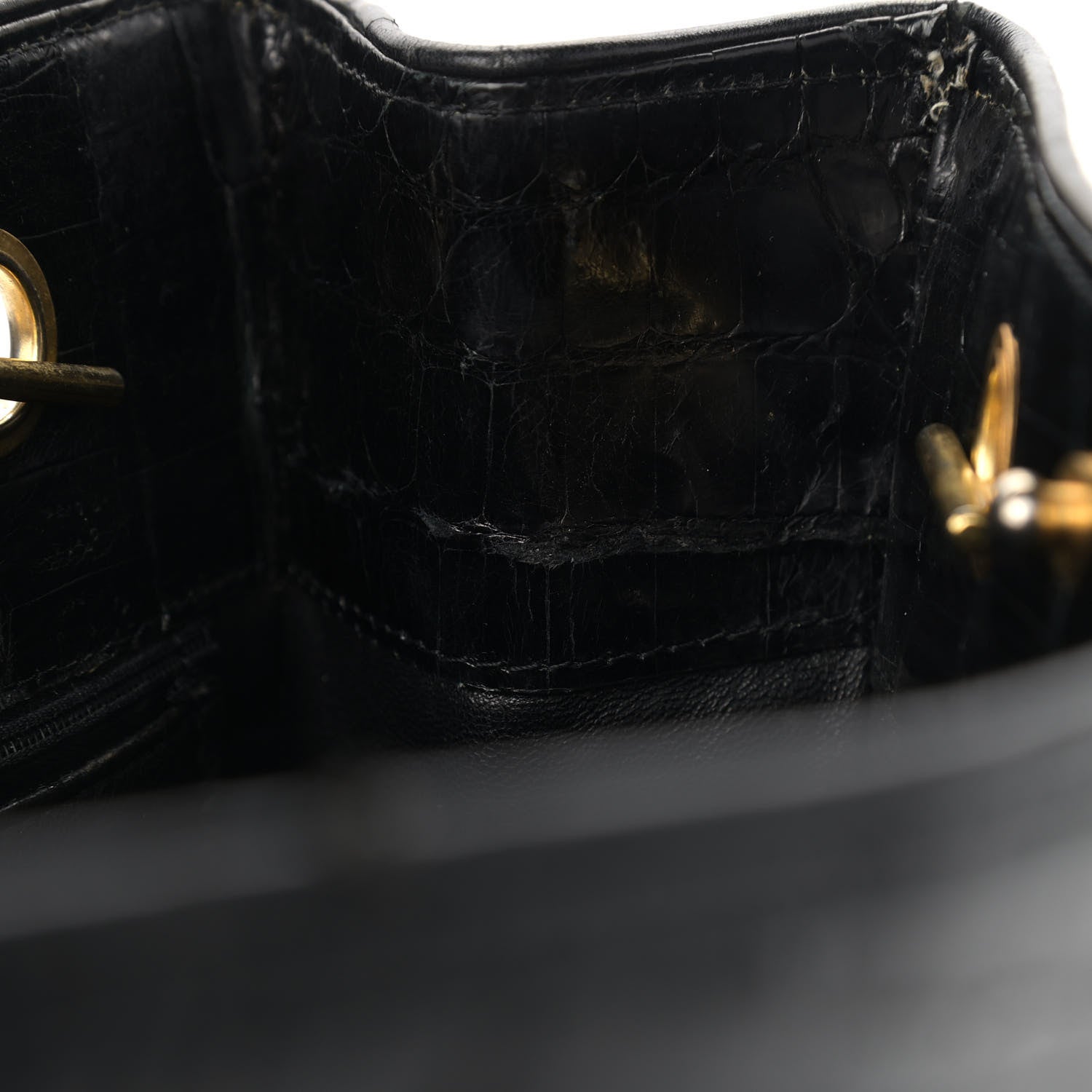 Chanel Alligator Tote Black 17 of 18