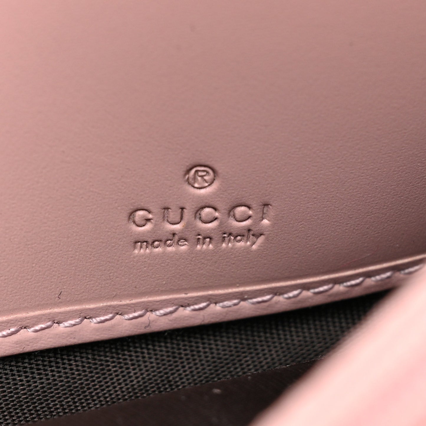 Guccissima Signature Crystal Cat Continental Flap Wallet Light Candy Pink