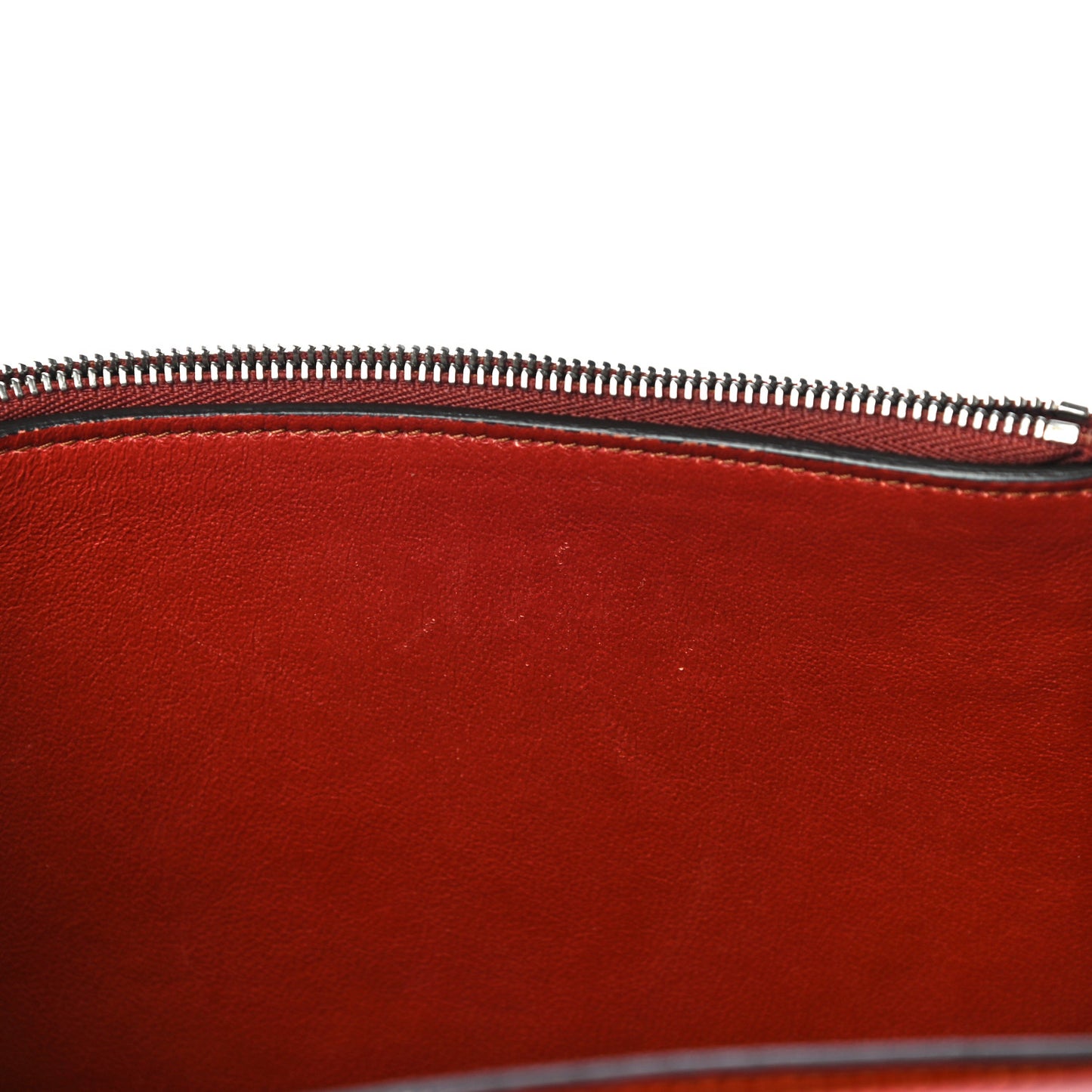 Suede Calfskin Medium Frame Shoulder Bag Brick