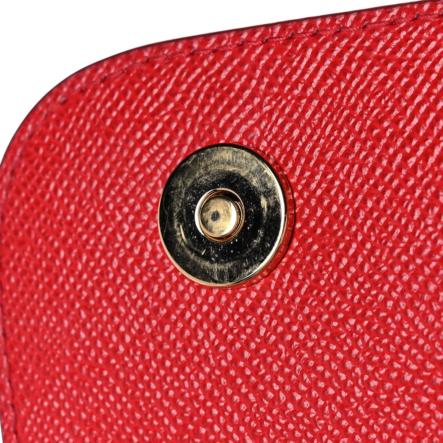 Dauphine Studded Medium DG Family Patch Miss Sicily Satchel Red
