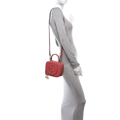 Gucci Sakai Be Green Calfskin Diagonal Stitched Blondie Top Handle Bag Pink 2 of 11