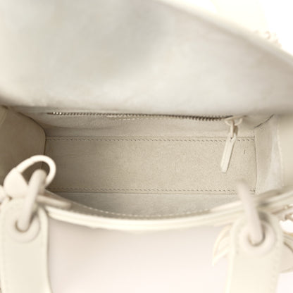 Christian Dior Calfskin Cannage Diamond Mini Lady Dior White 5 of 9