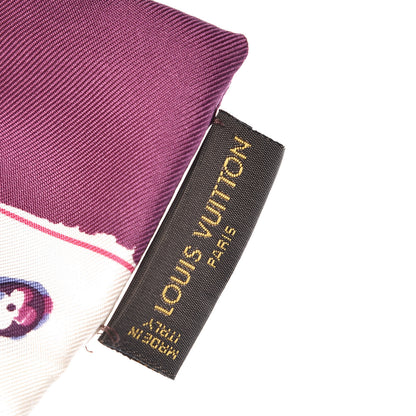 Louis Vuitton Silk Monogram Splash Bandeau Purple 4 of 6