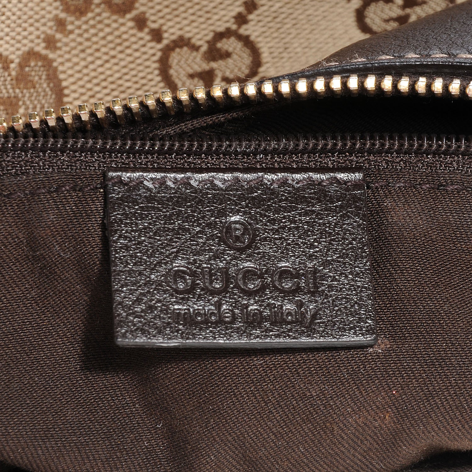 Gucci Monogram D Gold Hobo Ebony 9 of 10