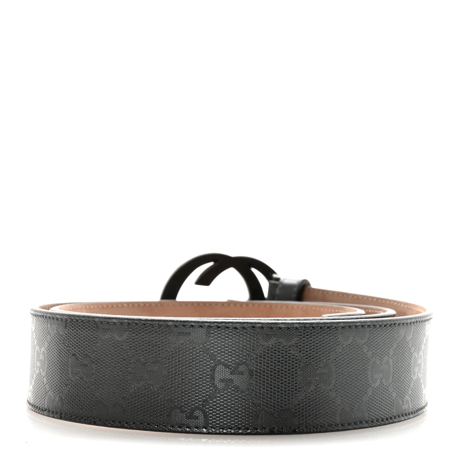 Gucci Imprime Monogram Interlocking G Belt 95 38 Black 2 of 6