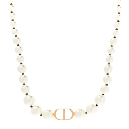 Christian Dior Pearl 30 Montaigne Choker Necklace Gold 1 of 7