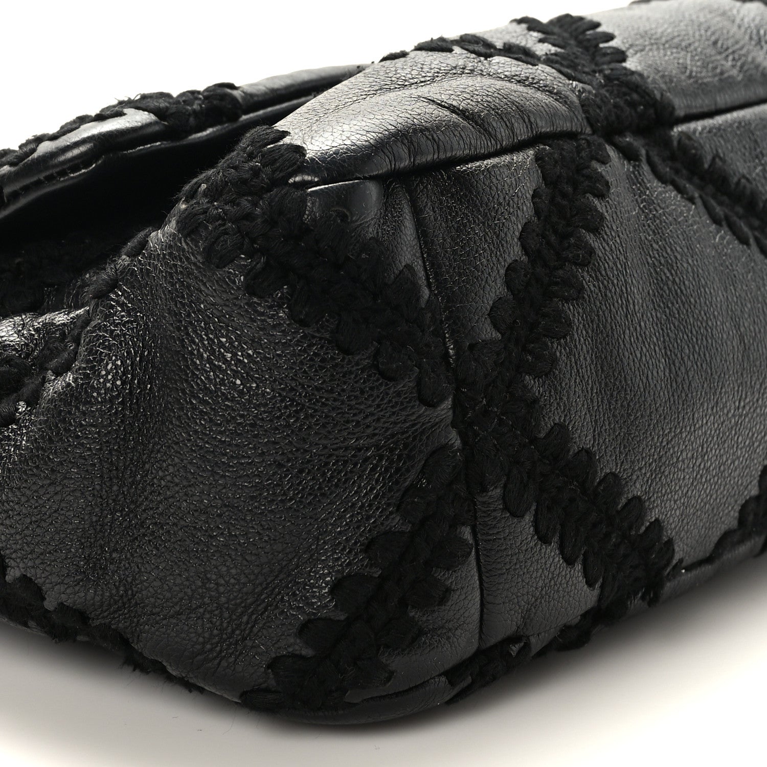 Chanel Calfskin Crochet Medium Chanel 19 Flap Black 8 of 11
