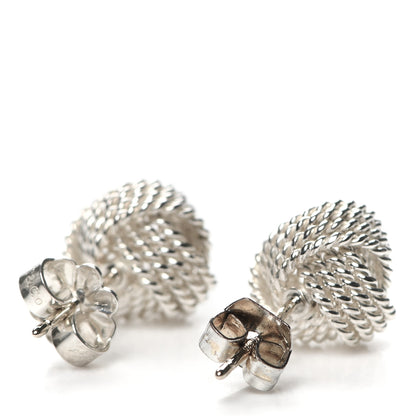 Tiffany Sterling Silver Twist Knot Earrings 3 of 5
