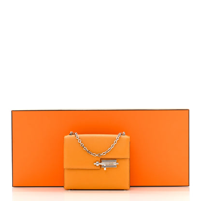 Hermes Chevre Mysore Mini Verrou Chaine Bag Jaune D'or 11 of 11