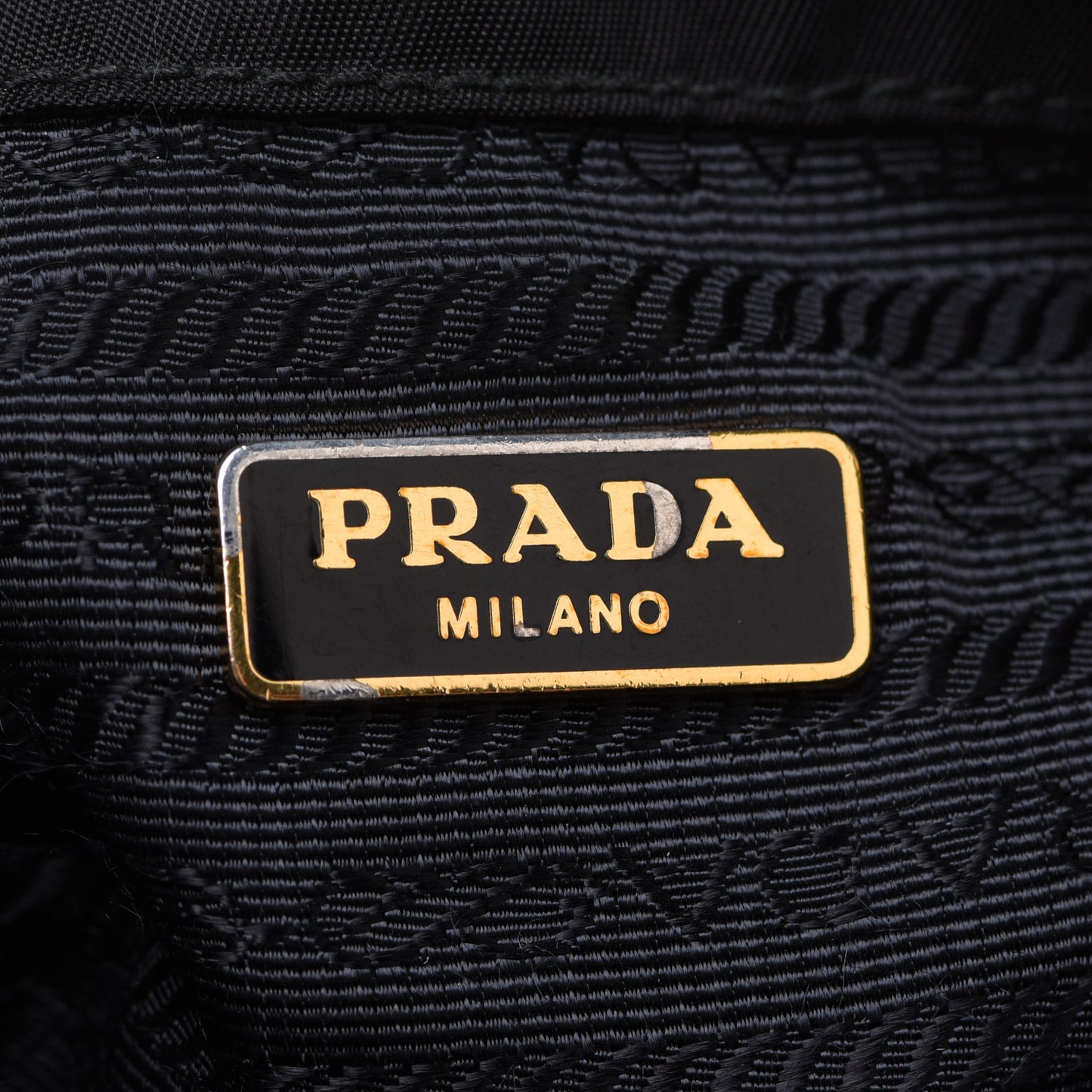 Saffiano Tessuto Nylon Mini Bucket Crossbody Bag Black