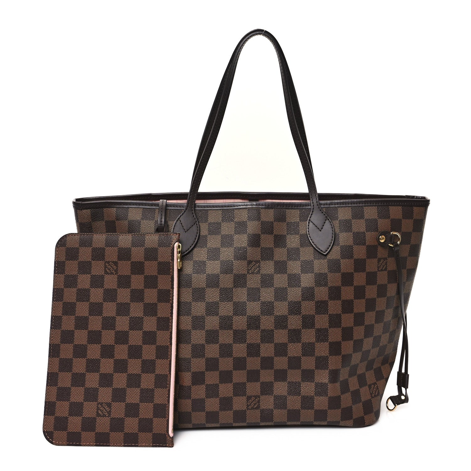 Louis Vuitton Damier Ebene Neo Neverfull MM Rose Ballerine 3 of 11