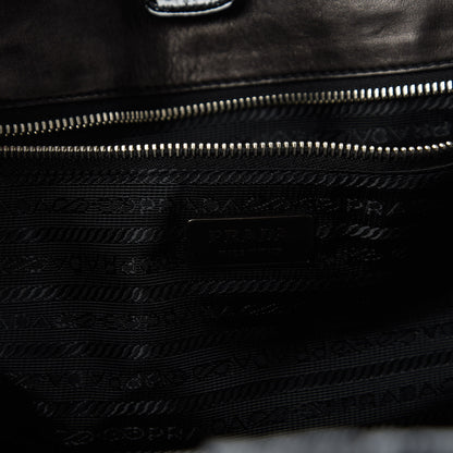 Prada Vernice Gaufre Tote Black 8 of 10
