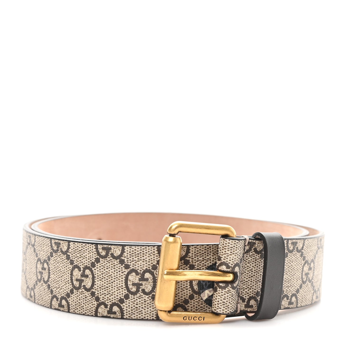 GG Supreme Monogram Selleria Calfskin Kingsnake 35mm Belt 85 34 Beige Ebony Multicolor Cocoa