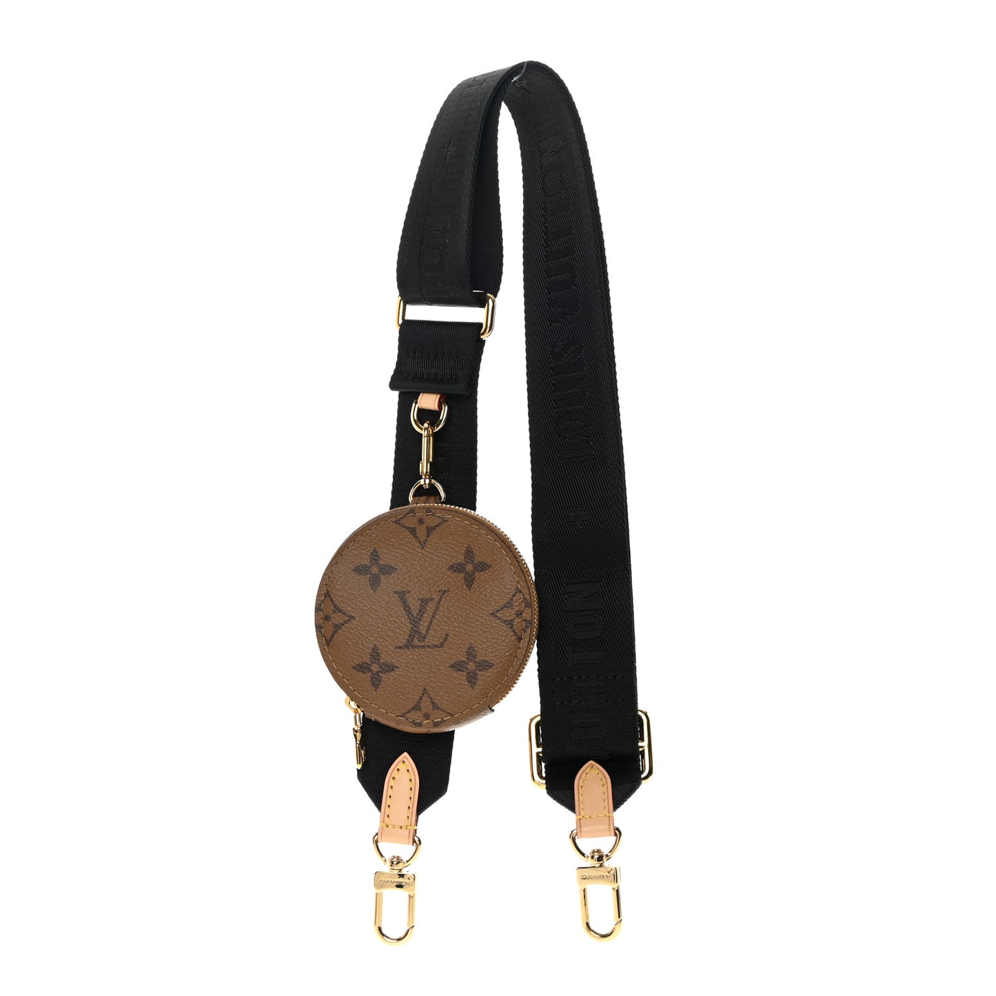 Monogram Multi Pochette Accessories Bandouliere Shoulder Strap Black
