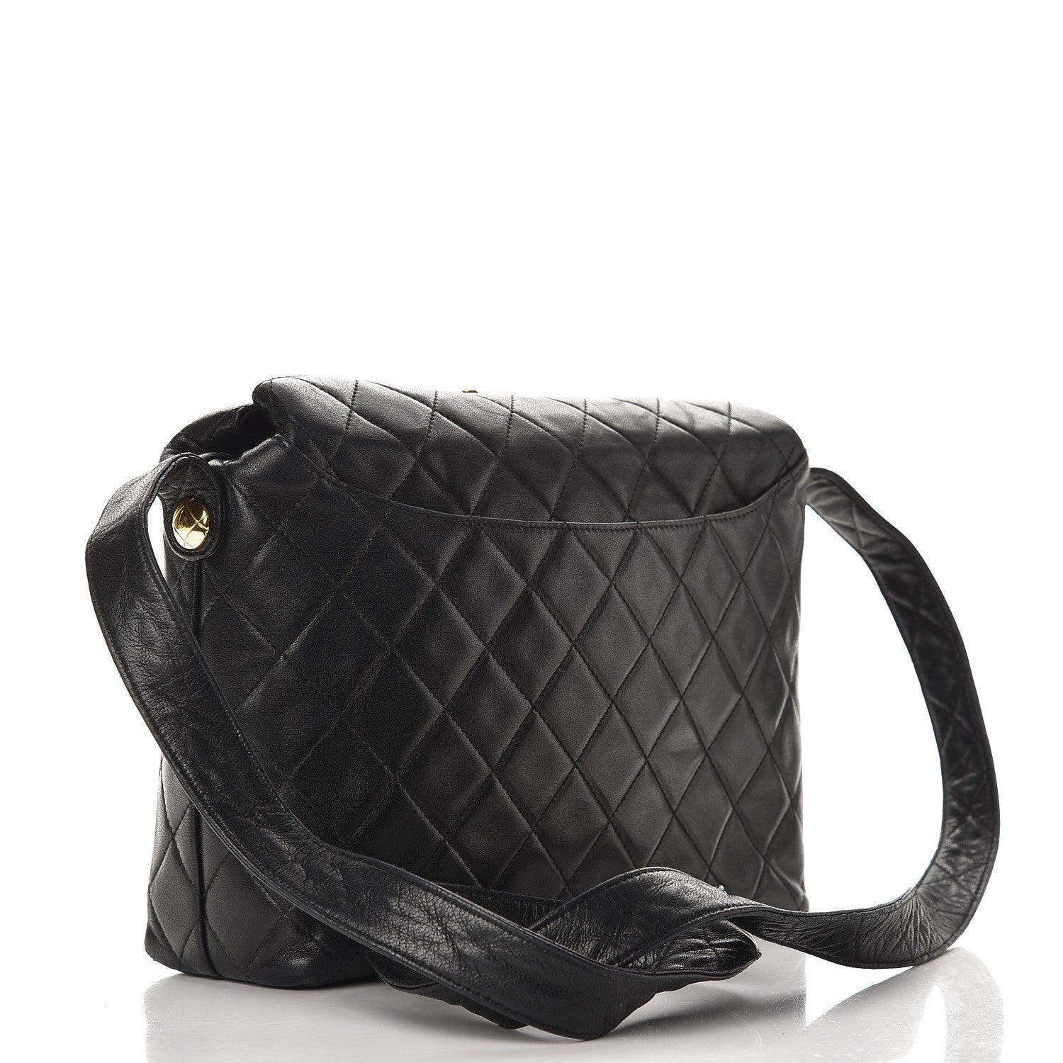 Chanel Lambskin Quilted Shoulder Bag Black 3 of 12