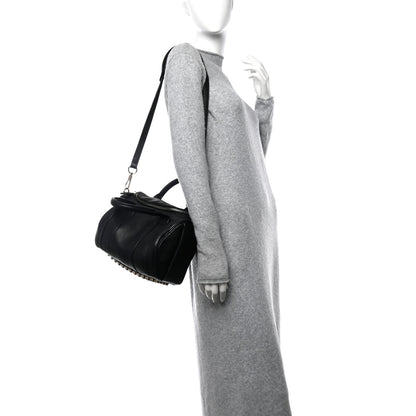 Alexander Wang Pebbled Lambskin Rockie Black Pale Gold Hardware 3 of 13