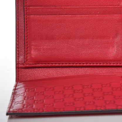 Gucci Microguccissima Interlocking G Continental Wallet Red 14 of 17