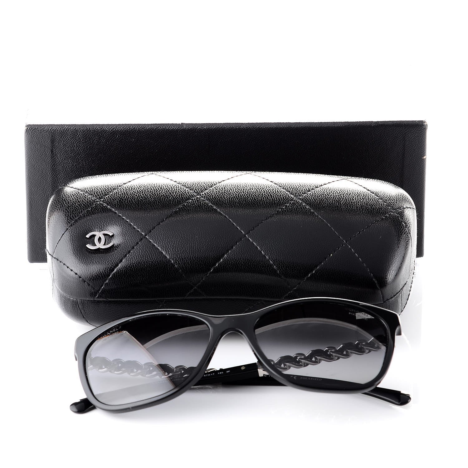 Chanel Cat Eye Chain Polarized Sunglasses 5260-Q Black 8 of 8