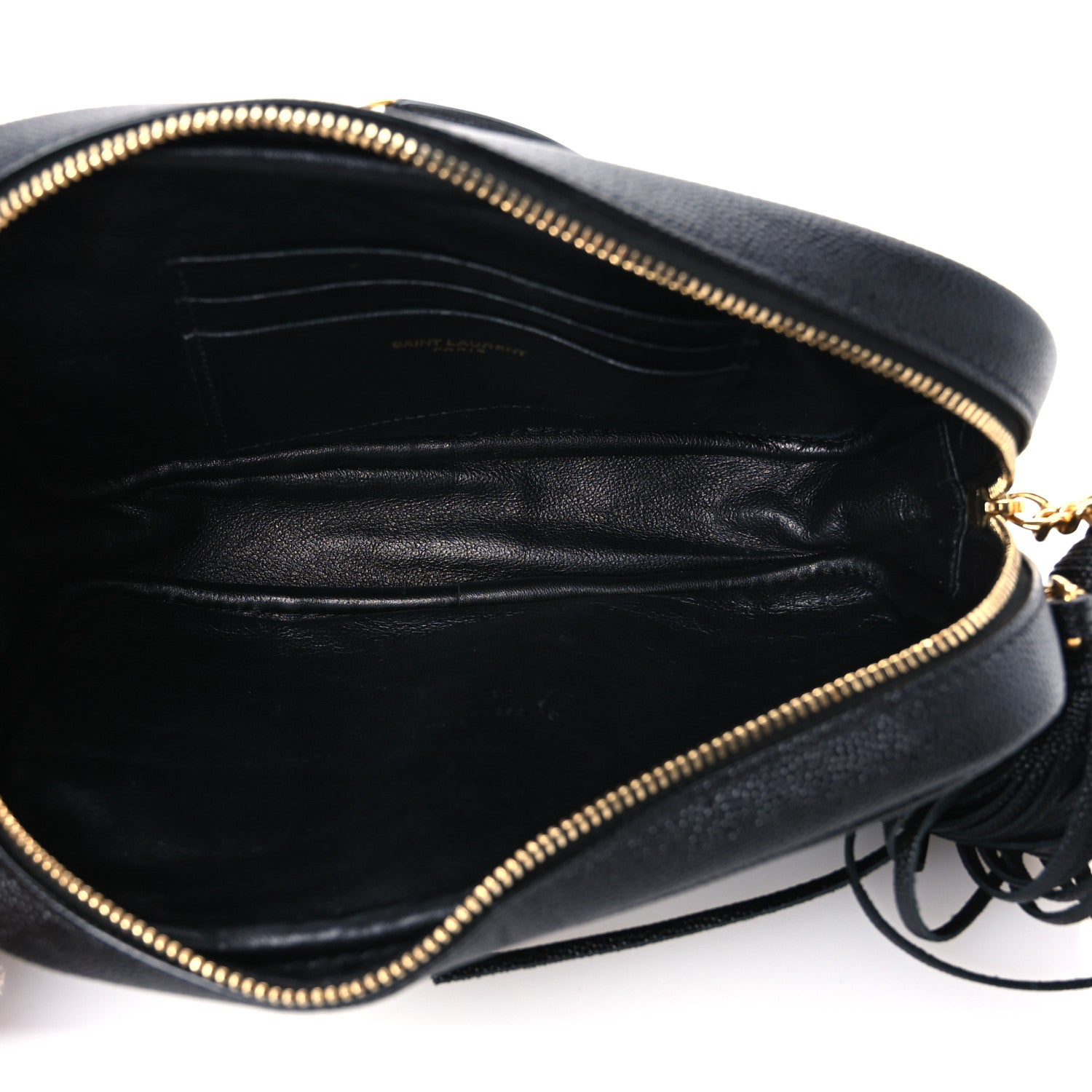 Saint Laurent Grain De Poudre Matelasse Monogram Mini Lou Camera Bag Black 5 of 10