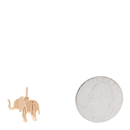 Tiffany 18K Rose Gold Save The Wild Elephant Charm 2 of 4