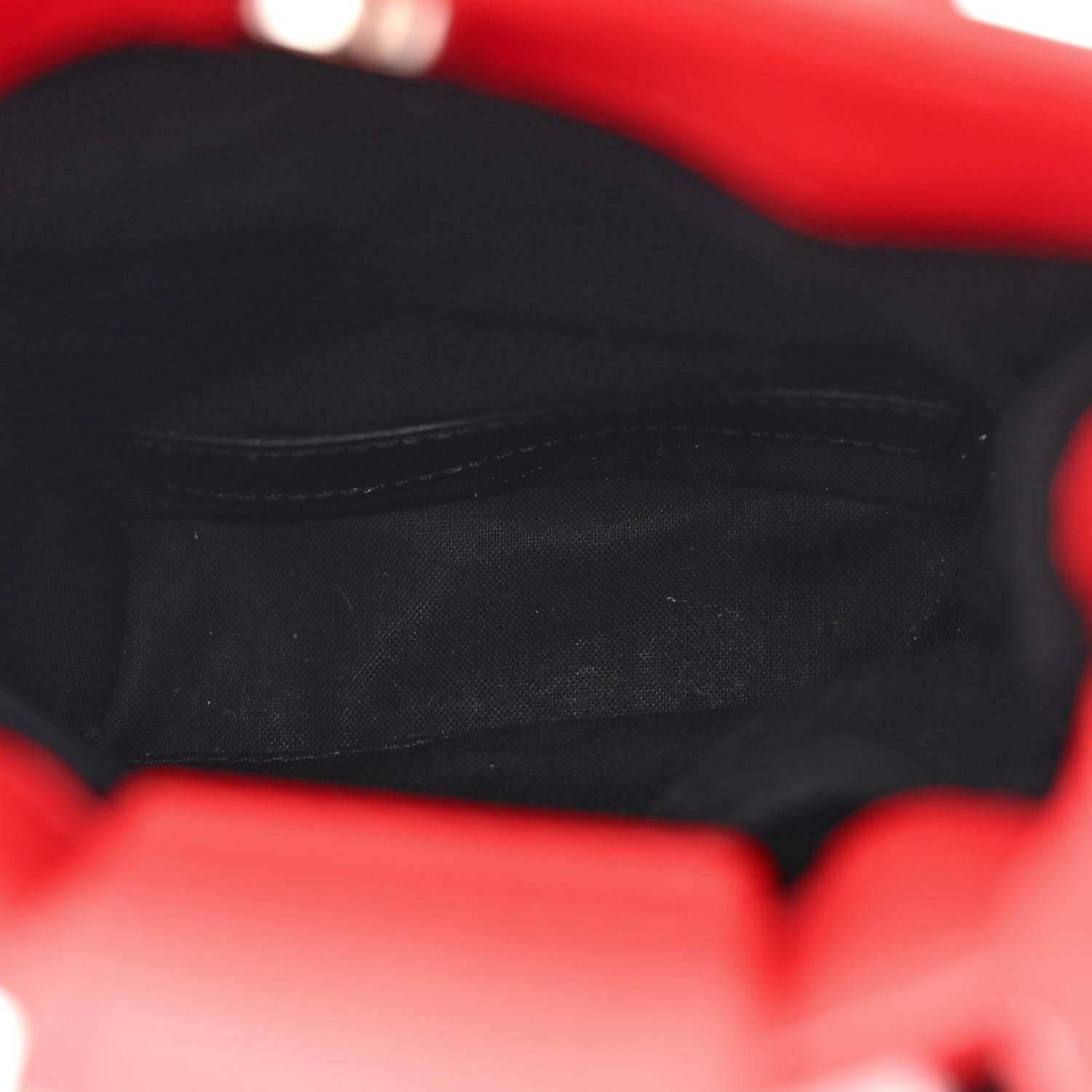 Balenciaga Squared Calfskin Logo Shopping Phone Holder Bag Red 5 of 9