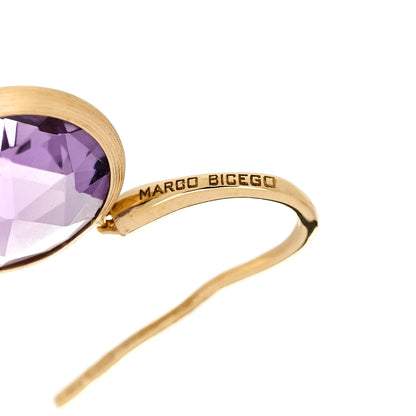 Marco Bicego 18K Yellow Gold Amethyst Jaipur Drop Earrings 4 of 4
