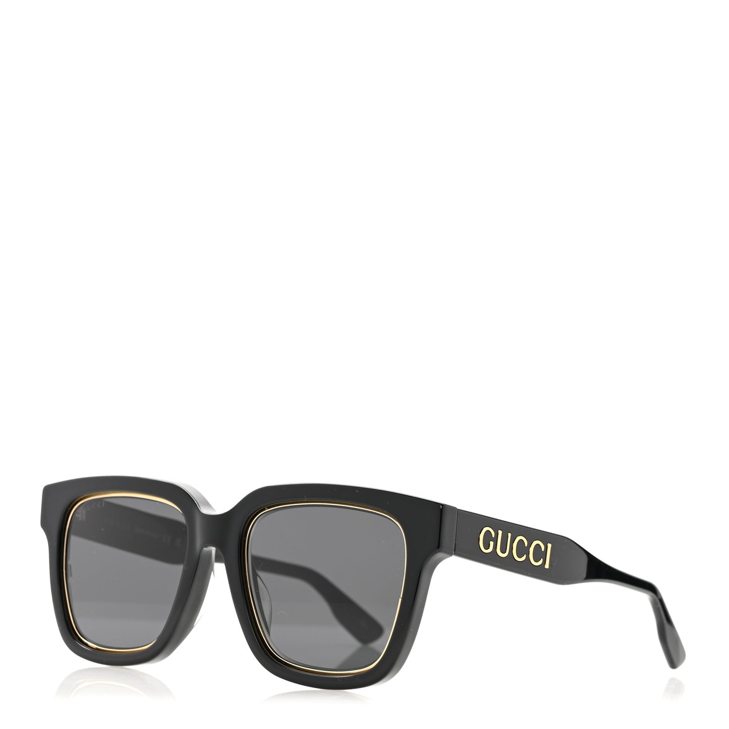 Acetate Square Frame Sunglasses GG1136SA Black