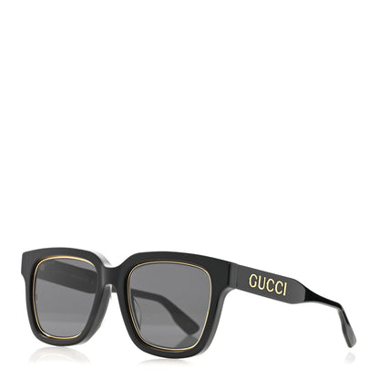 Gucci Acetate Square Frame Sunglasses GG1136SA Black 1 of 8