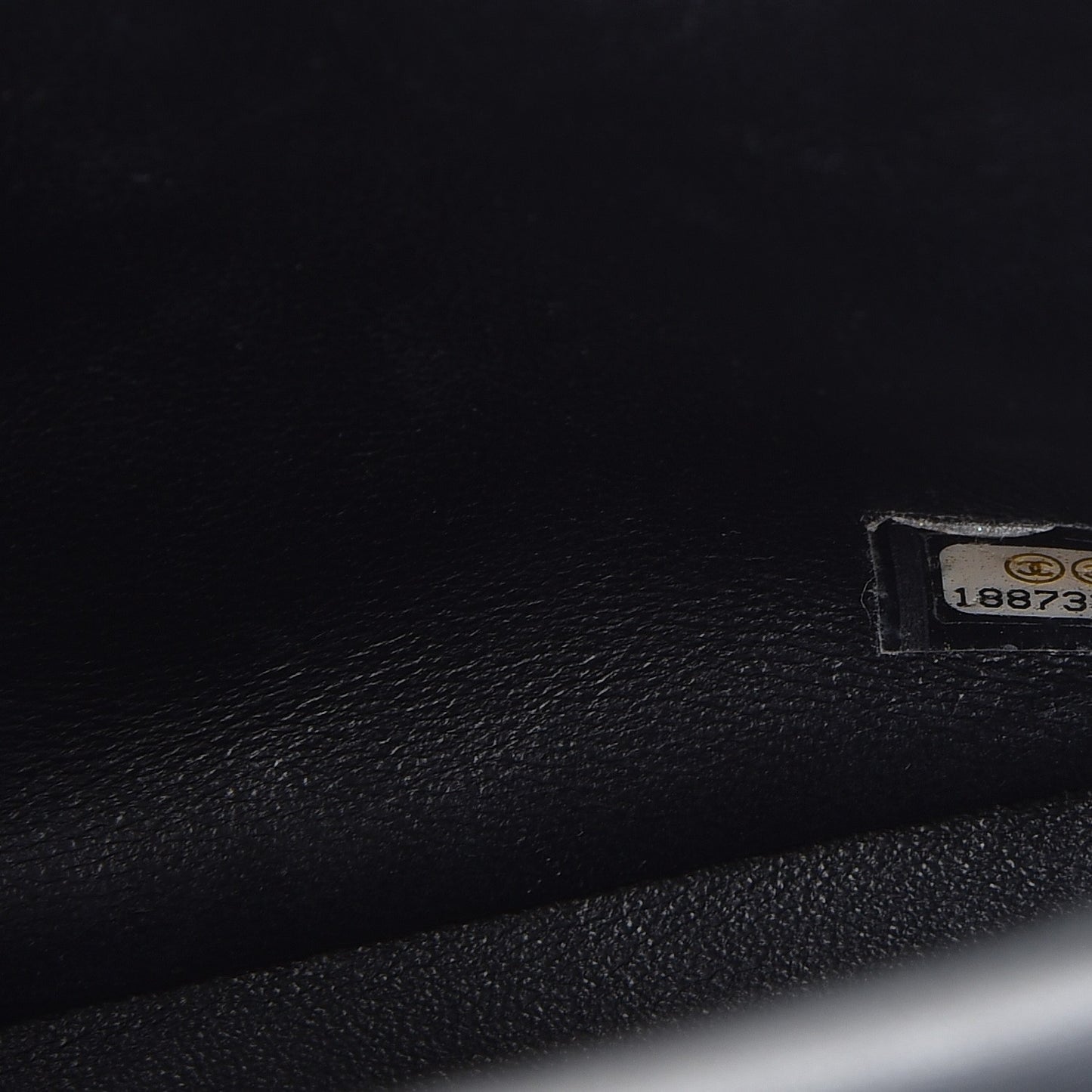Patent Calfskin Striped Mini Rectangular Flap Black