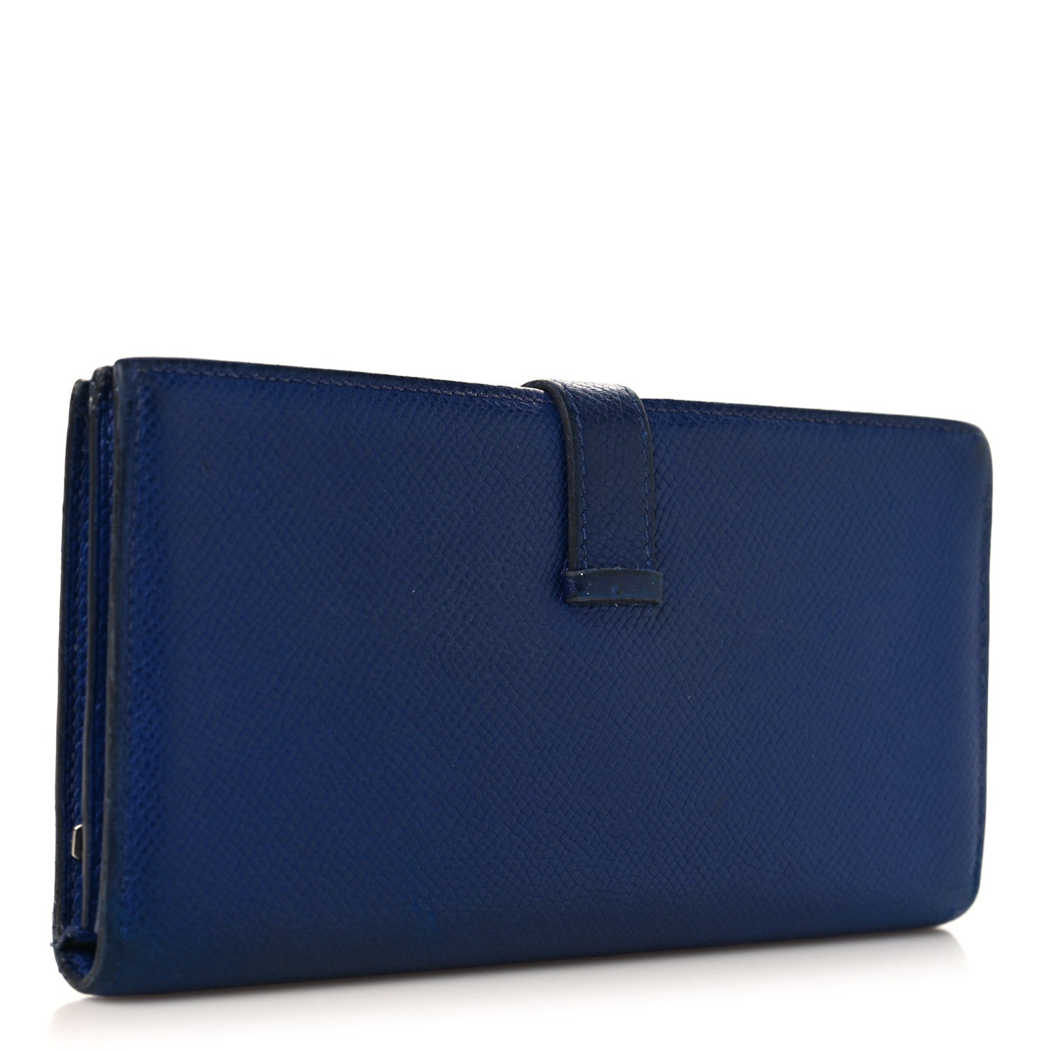 Hermes Epsom Bearn Gusset Wallet Bleu Electrique 3 of 8